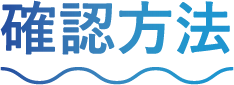 確認方法