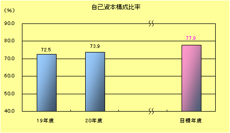 自己資本構成比率棒グラフ